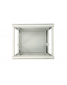 Szafka wisząca rack 9U 600x450 szara metalowe drzwi - nr 12