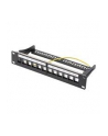 DIGITUS Patch panel 10'' 12-port.  1U modularny Keystone wspornik czarny - nr 5