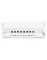 DIGITUS Patch panel 10'' 8-port. Kat.6 ekran 1U kompletny LSA, wspornik, szary - nr 21