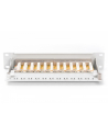 DIGITUS Patch panel 10'' 12-port. Kat.6 ekran 1U kompletny LSA, wspornik, szary - nr 4