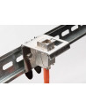 Adapter DIN na jeden moduł typu Keystone (1xKeystone) montaż pod kątem 45 stopni  metalowy - nr 10