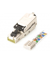 Wtyczka ekranowana RJ45 kat.6A do montażu AWG 22-27, 10 GBit Ethernet, PoE+ - nr 30