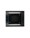 Szafka wisząca rack 6U 600x600 czarna dwusekcyjna - nr 28