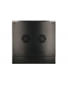Szafka wisząca rack 6U 600x600 czarna dwusekcyjna - nr 45