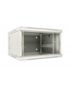 Szafka wisząca rack 6U 600x600 szara dwusekcyjna - nr 3