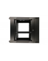 Szafka wisząca rack 9U 600x600 czarna dwusekcyjna - nr 53