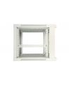 Szafka wisząca rack 12U 600x600 szara metalowe drzwi - nr 5