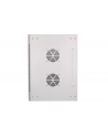 Szafka wisząca rack 12U 600x600 szara metalowe drzwi - nr 7