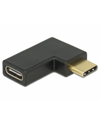 Delock Adapter SuperSpeed  USB Type-C male >żeński kątowy, w lewo / w prawo