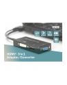 Adapter HDMI / USB 4K 30Hz UHD HDMI A / USB na DisplayPort+DVI+VGA czarny 0,2m - nr 27