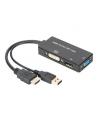 Adapter HDMI / USB 4K 30Hz UHD HDMI A / USB na DisplayPort+DVI+VGA czarny 0,2m - nr 7