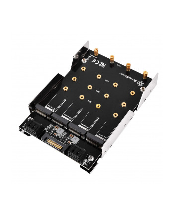 Silverstone SST-SDP11 3.5'' to 4x M.2 SATA based SSD Mounting Adapter