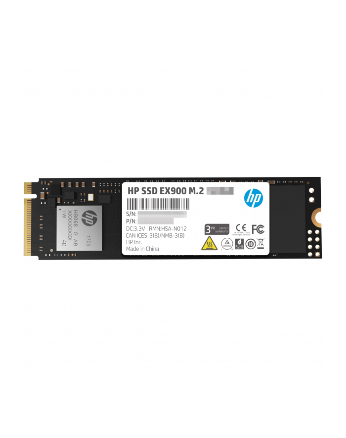 HP Dysk SSD EX900 1TB, M.2 PCIe Gen3 x4 NVMe, 2150/1815 MB/s, 3D NAND TLC główny