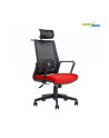 GreenBlue GB180 Fotel biurowy ergonomiczny regulowany zagłówek, podparcie pleców - nr 1