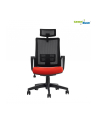 GreenBlue GB180 Fotel biurowy ergonomiczny regulowany zagłówek, podparcie pleców - nr 3