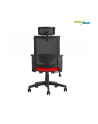 GreenBlue GB180 Fotel biurowy ergonomiczny regulowany zagłówek, podparcie pleców - nr 4
