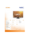 Monitor NEC EA231WU 22,5'' WUXGA, IPS, DVI/HDMI/DP/D-SUB, czarny - nr 15