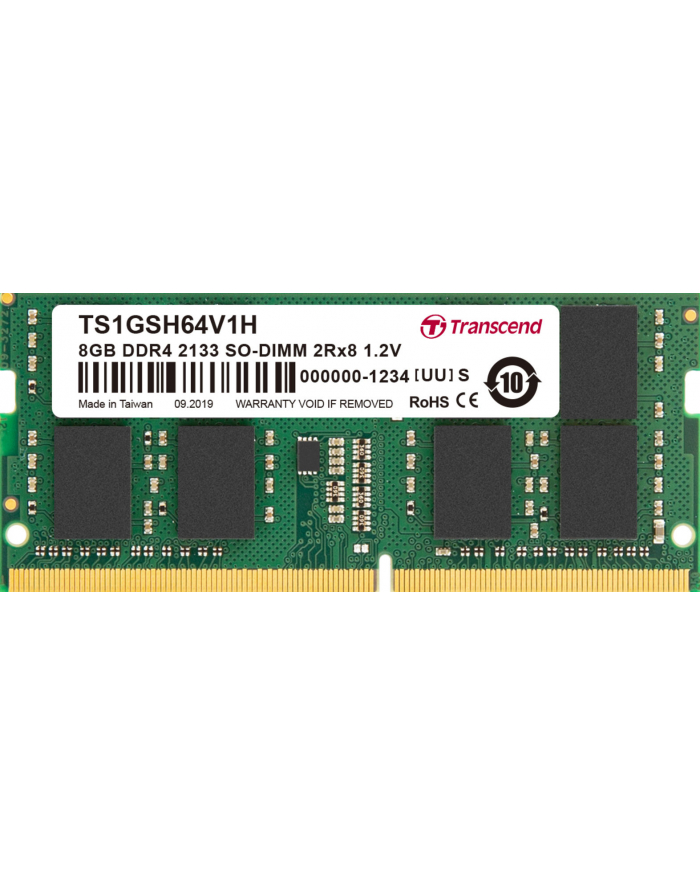 Transcend 8GB DDR4 2133Mhz SO-DIMM 2Rx8 512Mx8 CL15 1.2V główny