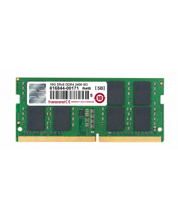 Transcend 16GB DDR4 2400Mhz SO-DIMM 2Rx8 1Gx8 CL17 1.2V