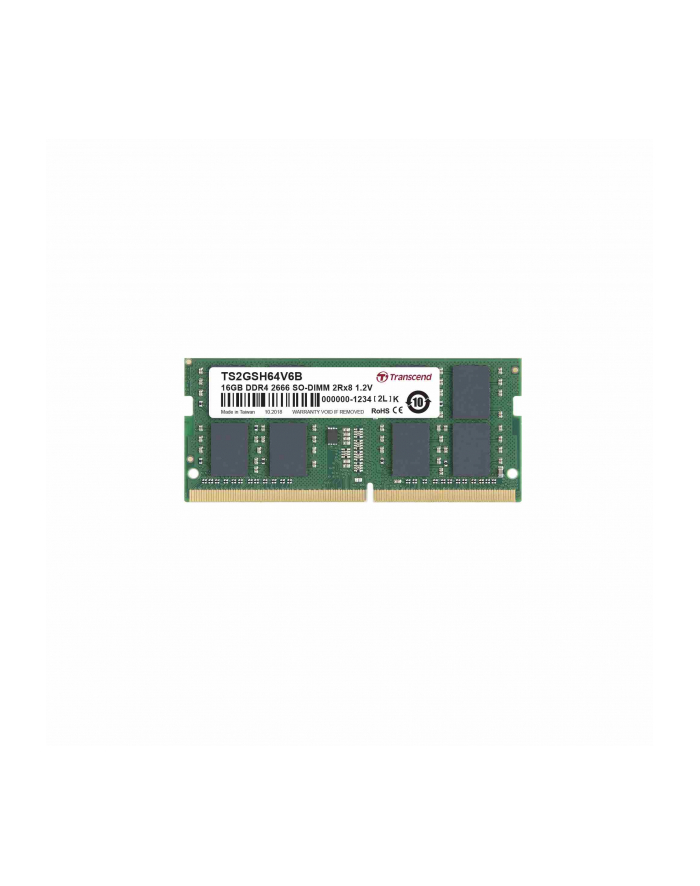 Transcend 16GB DDR4 2666Mhz SO-DIMM 2Rx8 1Gx8 CL19 1.2V główny