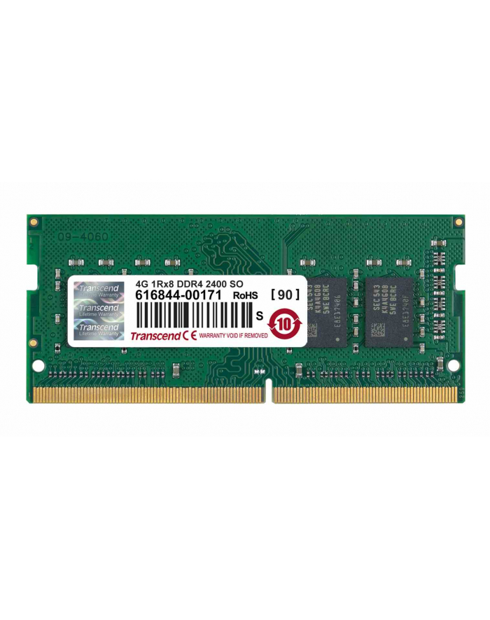 Transcend 4GB DDR4 2400Mhz SO-DIMM 1Rx8 512Mx8 CL17 1.2V główny