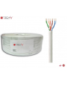 techly pro TechlyPro Kabel instalacyjny skrętka U/UTP Cat6 4x2 linka 100% miedź 100m szary - nr 6