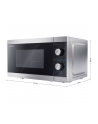 Kuchenka mikrofalowa SHARP YC-MG01E-S (800W; 20l; kolor srebrny) - nr 30