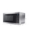 Kuchenka mikrofalowa SHARP YC-MG02E-S (800W; 20l; kolor srebrny) - nr 13