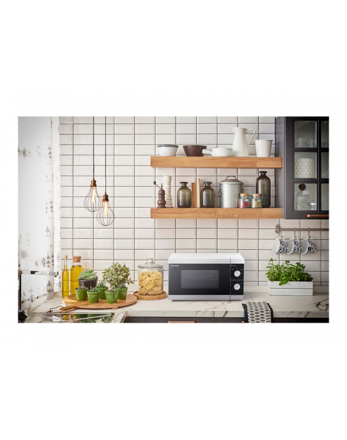 Kuchenka mikrofalowa SHARP YC-MS01E-S (800W; 20l; kolor srebrny) główny