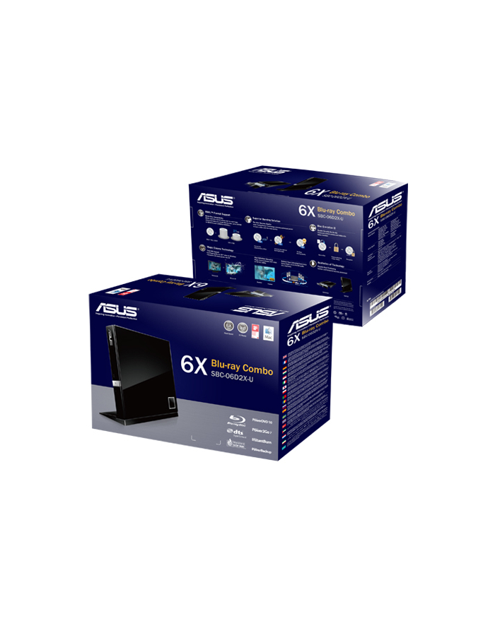 DVD-REC BLU-RAY odczyt/ ASUS SBC-06D2X-U USB SLIM BOX główny