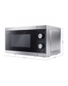 Kuchenka mikrofalowa SHARP YC-MG01E-S (800W; 20l; kolor srebrny) - nr 19