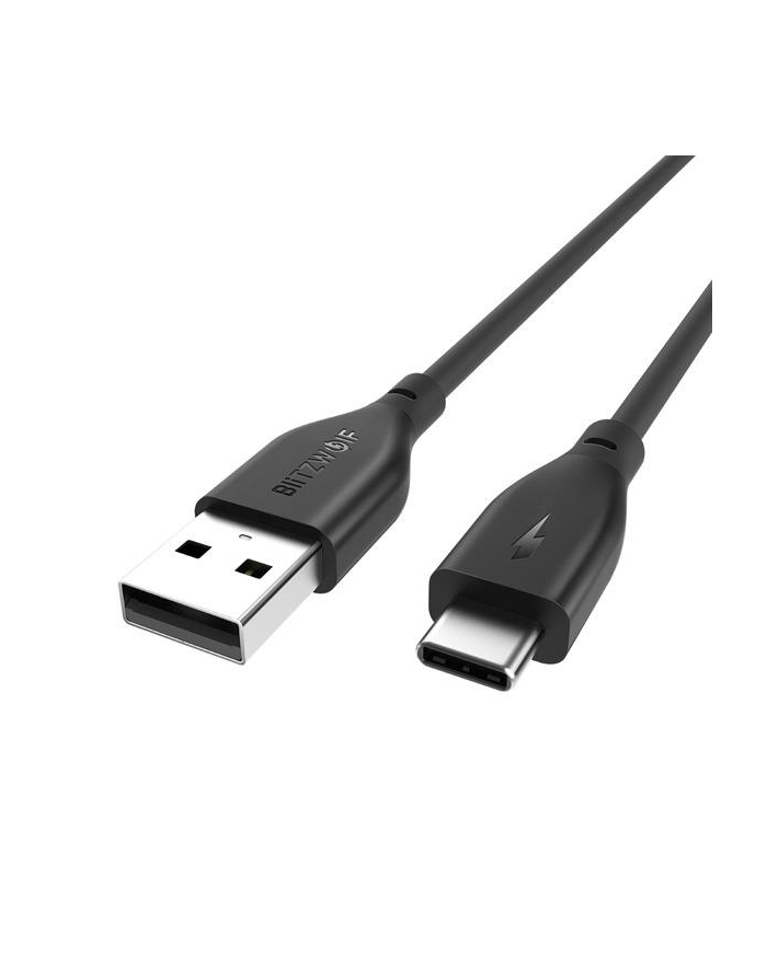 Kabel BlitzWolf BW-TC13  Black (USB 20 typu A - USB typu C ; 0 30m; kolor czarny) główny