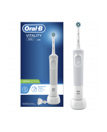 Szczoteczki Braun Vitality 100 (elektryczna; kolor biały)