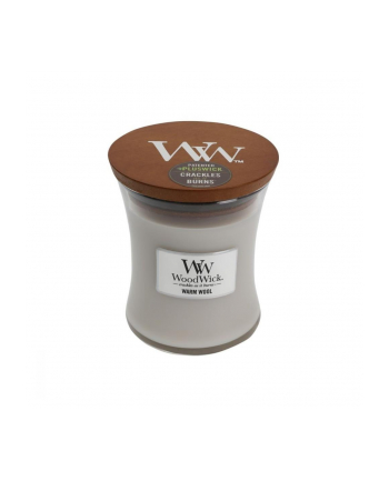 Świeca w szkle WoodWick średnia Warm Wool 92052E (114mm x 98mm)