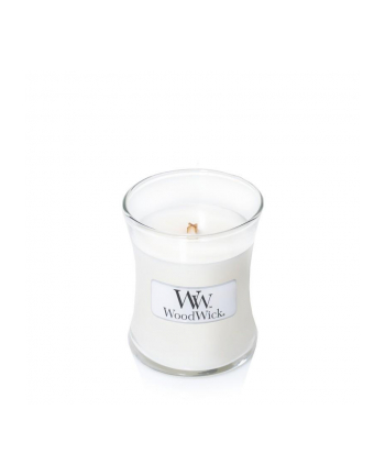 Świeca w szkle WoodWick mała Linen 98135E (80mm x 70mm)