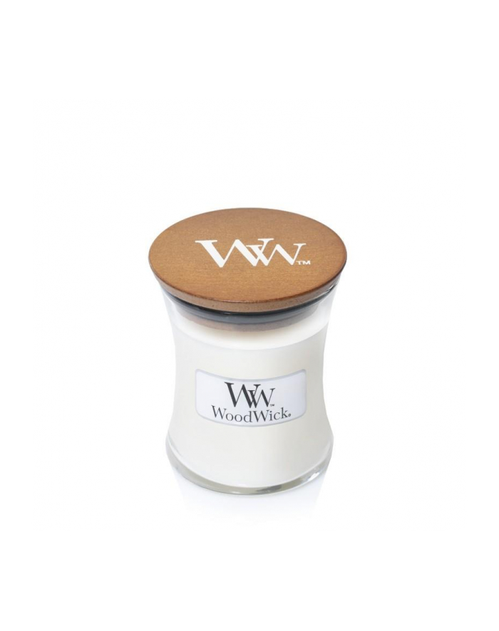 Świeca w szkle WoodWick mała Linen 98135E (80mm x 70mm) główny