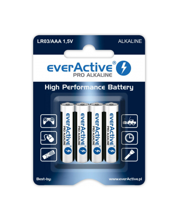 Baterie alkaliczne everActive LR034BLPA (x 4)