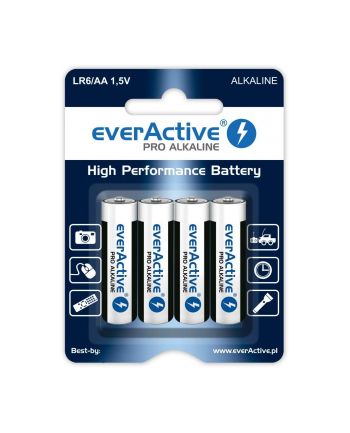 Baterie alkaliczne everActive LR64BLPA (x 4)