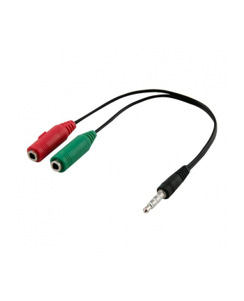 Adapter SAVIO CLS-13 (Jack 3 5 mm - 2x Mini Jack ; 0 20m; kolor czarny)