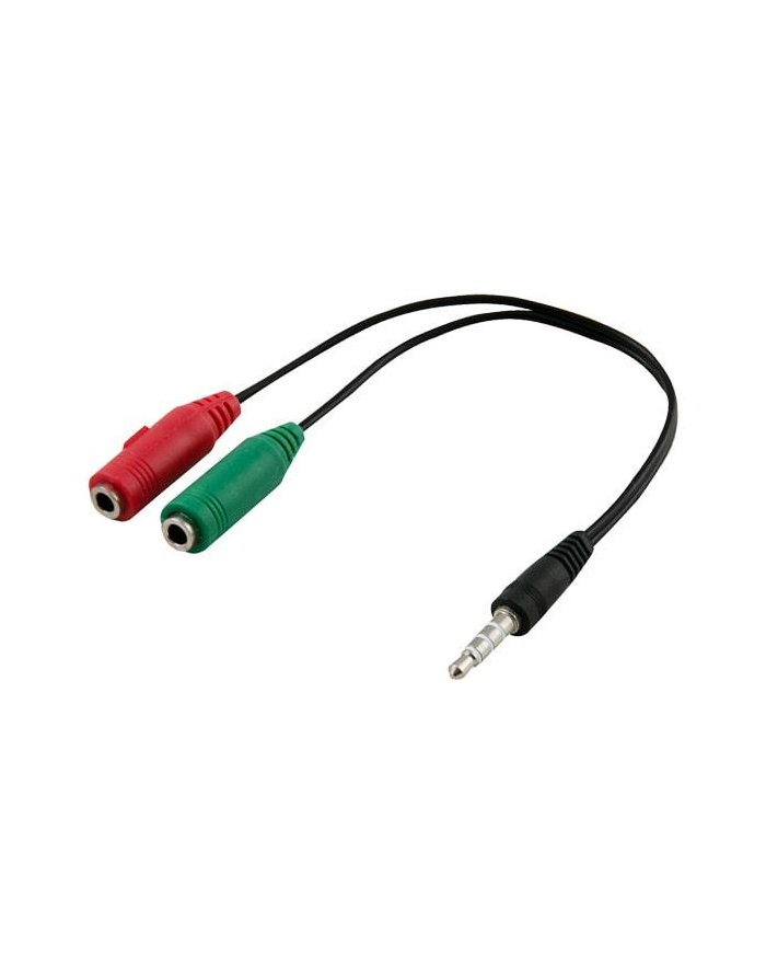Adapter SAVIO CLS-13 (Jack 3 5 mm - 2x Mini Jack ; 0 20m; kolor czarny) główny