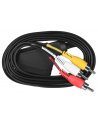 Kabel męski SAVIO CL-133 (SCART M - RCA x 3 M; 2m; kolor czarny) - nr 7