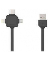 Kabel allocacoc USBcable 9003GY/USBC15 (USB M - Lightning  Micro USB  USB typu C M; 1 5m; kolor szary) - nr 5