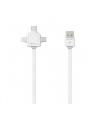 Kabel allocacoc USBcable 9003WT/USBC15 (USB M - Lightning  Micro USB  USB typu C M; 1 5m; kolor biały) - nr 8