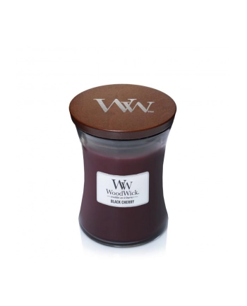 Świeca w szkle WoodWick średnia Black Cherry 92100E (114mm x 98mm)