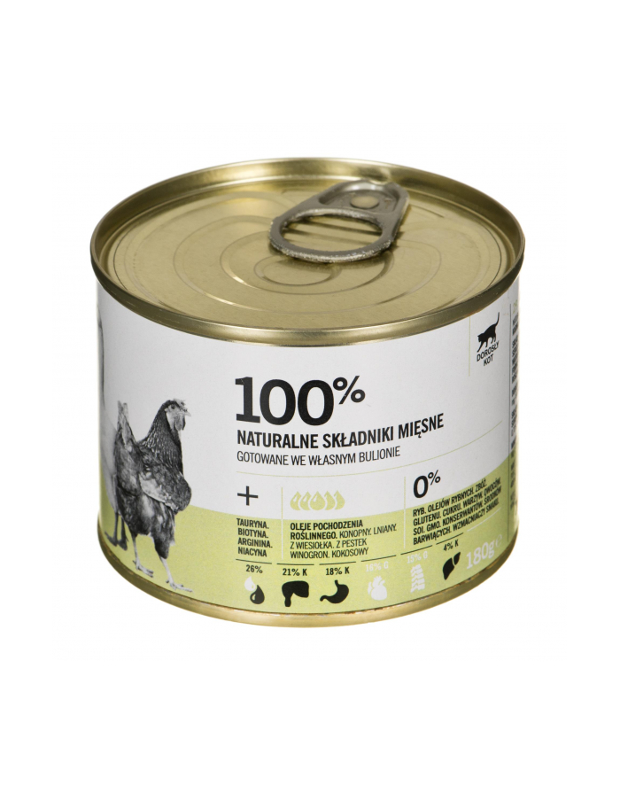 Puszka 3coty kurczak/gęś  Chicken + Goose Complete Cat Wet Food 180g główny