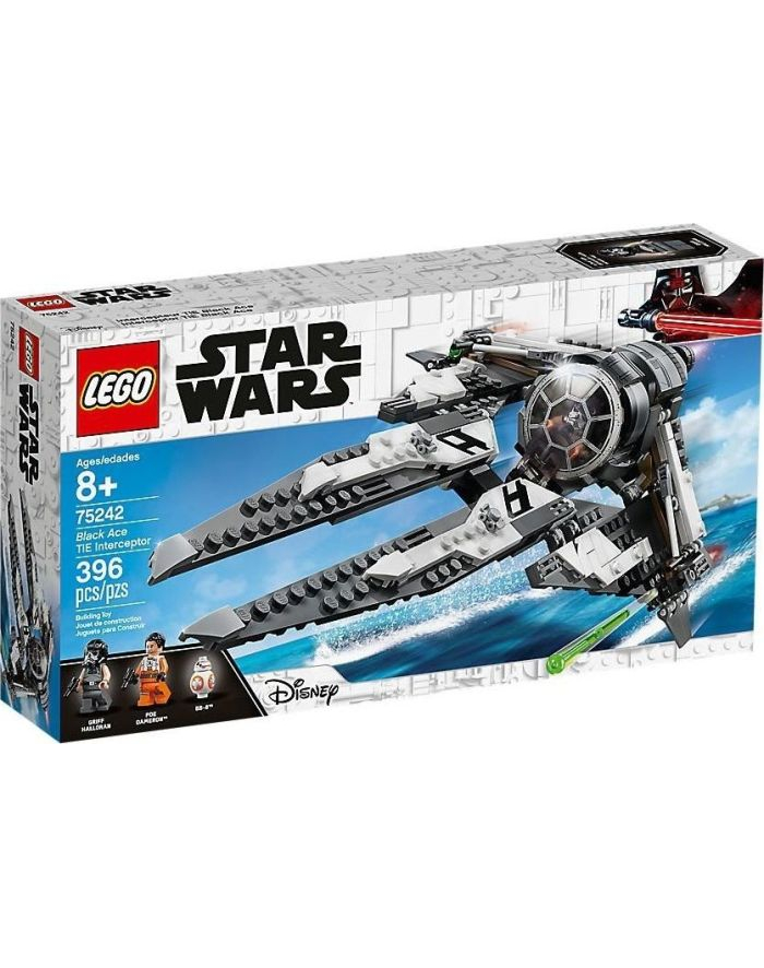 LEGO 75242 STAR WARS TIE Interceptor Czarny As p3 główny