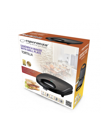 esperanza Opiekacz do kanapek Tortilla 1000W
