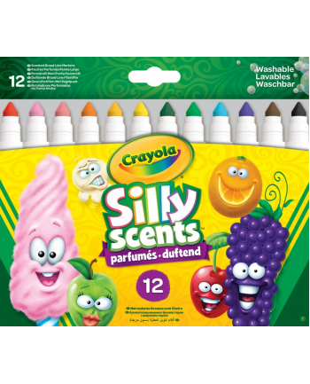 crayola Markery Silly Scented Słodkie zapachy 12 sztuk