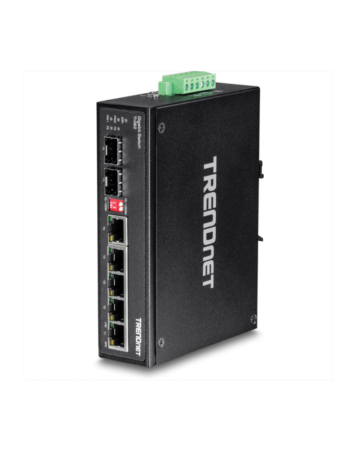 trendnet Przełącznik TI-G62 5-Port 1GB+1Port 1GB SFP Przemysłowy Niezarządzalny DIN Rail główny
