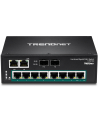 trendnet Przełącznik TI-PG102 8-Port 1GB PoE Plus+2Port 1GB SFP Przemysłowy DIN Rail - nr 8